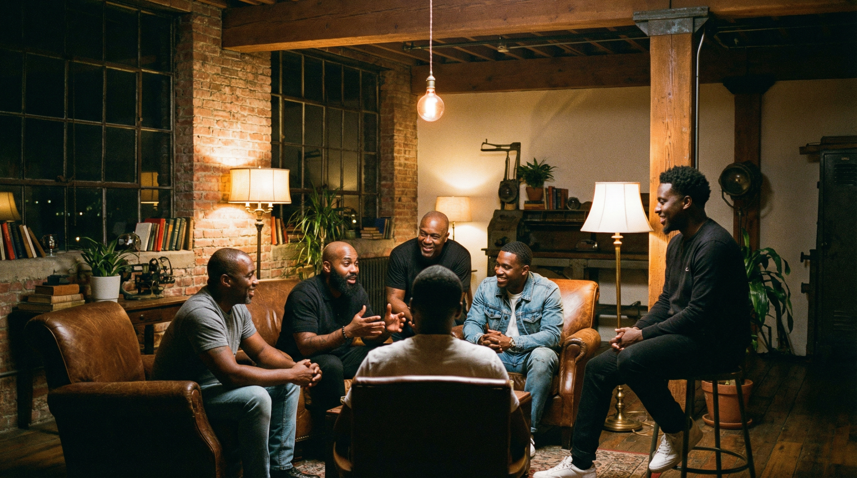 B.E.A.M. Men — brotherhood circle, deep connection